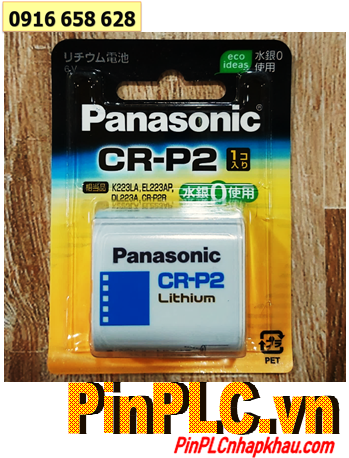 Pin Panasonic CR-P2; Pin CR-P2; Pin 6v Lithium Panasonic CR-P2 Nội địa Nhật -Chữ Nhật (Vỉ 1viên)